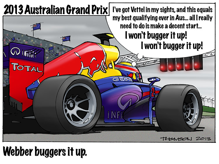 2013 Australian GP Cartoon