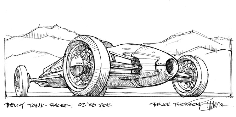 Belly tank racer concept