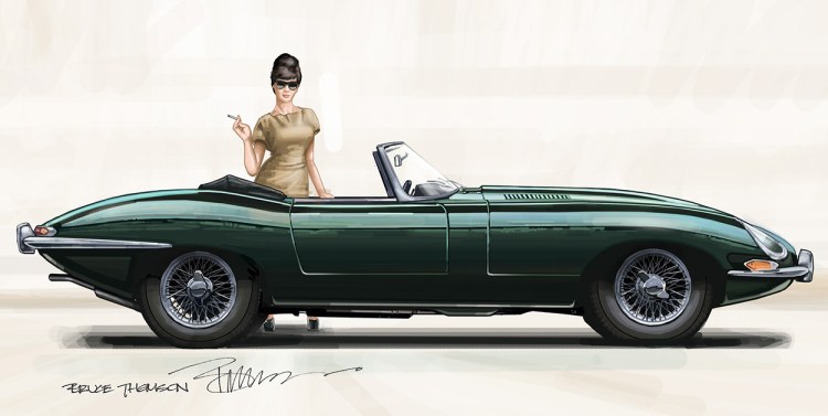 E Type Painting colour test