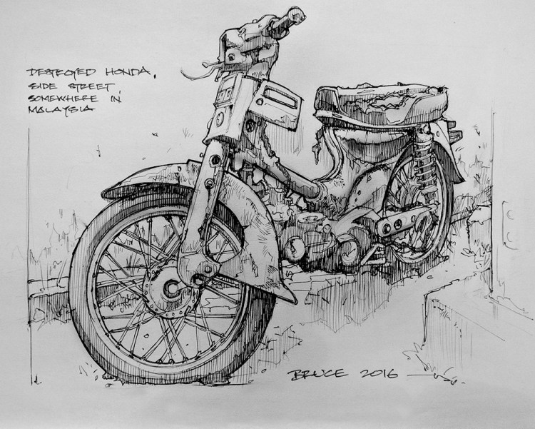 Destroyed Honda